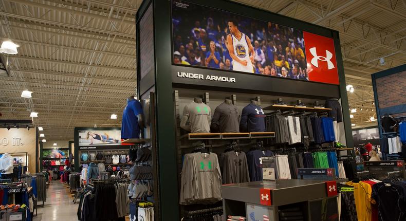 The Under Armour shop at the new DICK'S Sporting Goods store at Baybrook Mall in Friendswood, Texas on Tuesday, October 18, 2016.