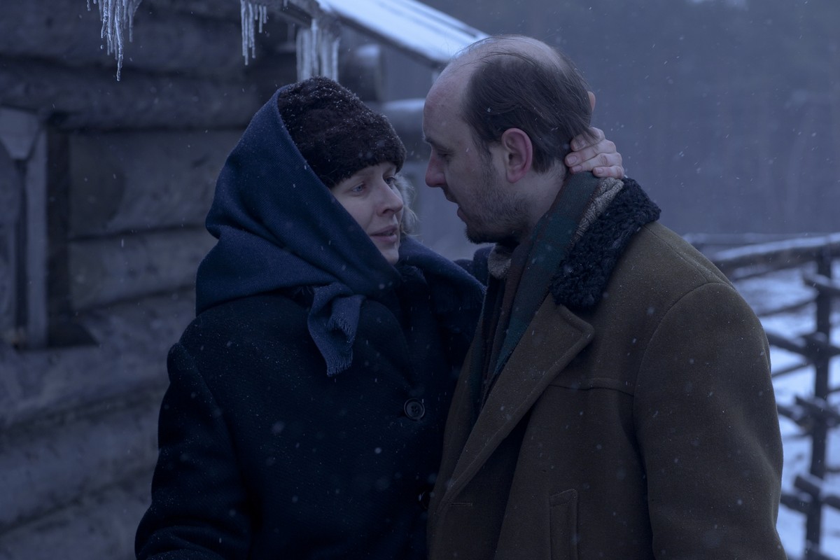 Urszula Grabowska i Adam Woronowicz w filmie "Syberiada polska"