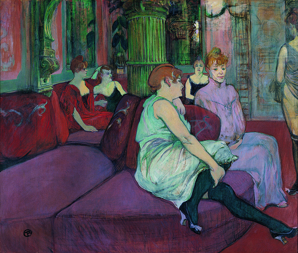 Henri de Toulouse-Lautrec, "Au Salon de la rue des Moulins" (1894)