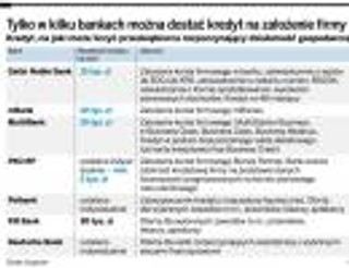 Banki nie chcą udzielać kredytów młodym firmom