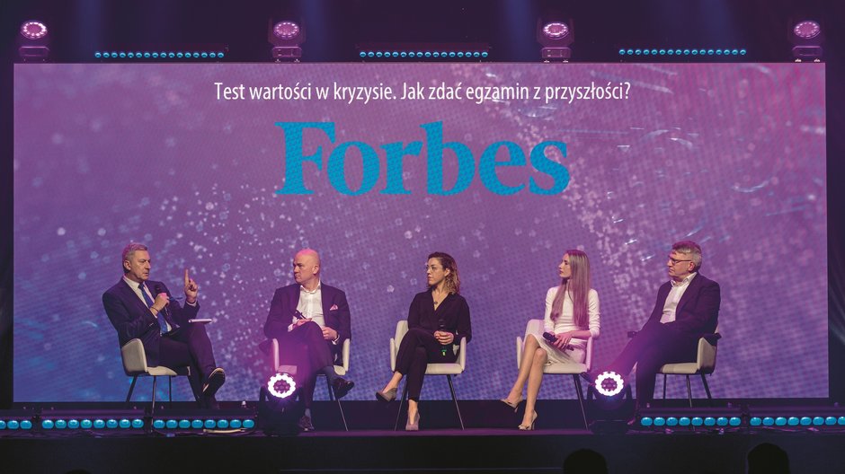 O przyszłości, zagrożeniach i szansach dla firm rodzinnych rozmawiali: Paweł Zielewski, Forbes Polska; Andrzej Gliński, Bank Millennium; Agnieszka Mitręga, GWLaw Gdynia; Aleksandra Jasińska-Kloska, Darpol i Maciej Bombol, GPW.