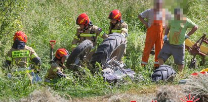 Dramatyczna akcja ratunkowa w Małopolsce. 21-latek przygnieciony przez traktor