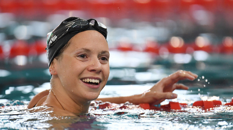 Kapás Boginak jól sikerült a marseille-i úszóverseny/Fotó: AFP