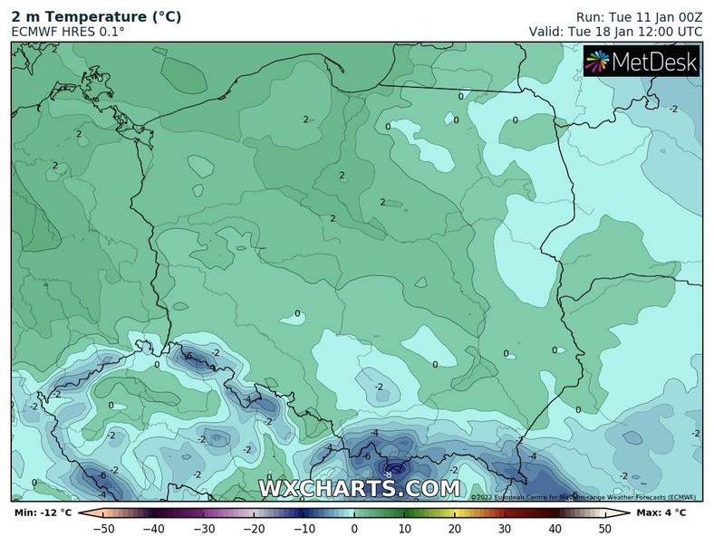 Na większy spadek temperatury poczekamy do przyszłego tygodnia