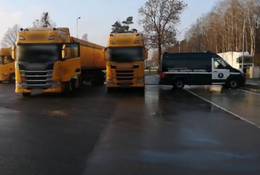 Litewskie ciężarówki nie były puste. Przewoźnik naruszył zasady