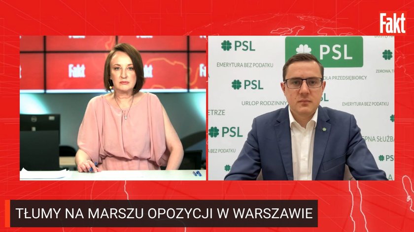 Miłosz Motyka w programie Fakt Live