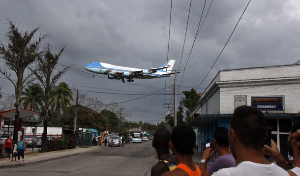 US President Barack Obama arrives for official visit to Cuba