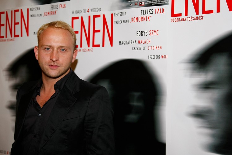 Borys Szyc na premierze dramatu 'Enen'
