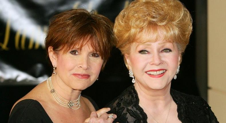 Hollywood stars who made their way to the Beverly Hills compound where Carrie Fisher (L) and Debbie Reynolds (R) lived until their deaths a day apart just after Christmas