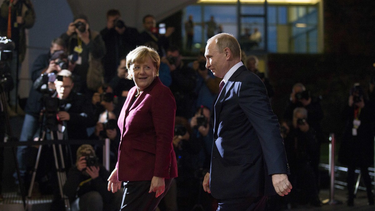 Gemany's Chancellor Angela Merkel Holds Four-way Leaders' Summit