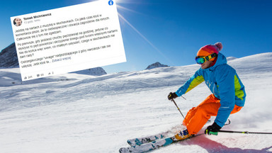 Michniewicz przyznał, że jeździ w słuchawkach na nartach. Burza pod postem