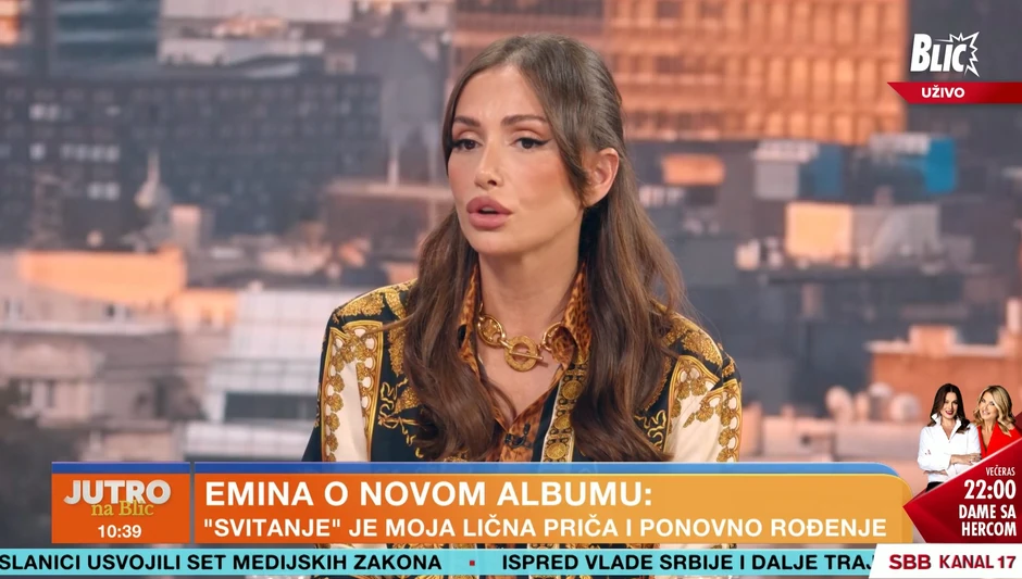 Emina Jahović u Jutarnjem programu Blic televizije