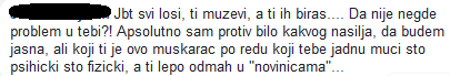 "Da nije problem u tebi?"