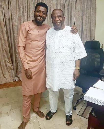 Ademola Adedoyin and his billionaire industrialist dad, Samuel Adedoyin [Instagram/Demola.Adedoyin] 