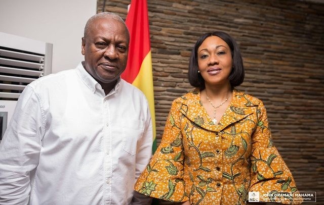 John Mahama with Jean Mensa