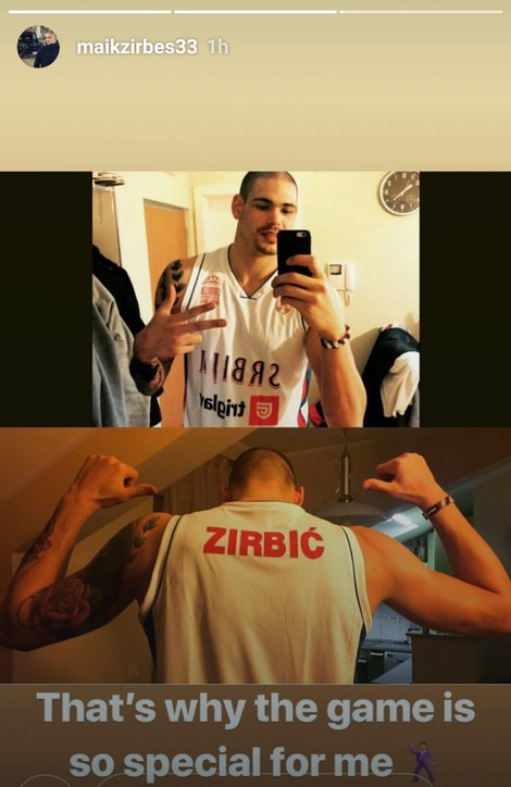Maik Cirbes u dresu Srbije