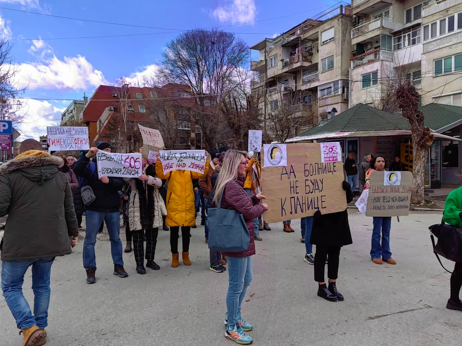 Protest protiv akušerskog nasilja u Vranju