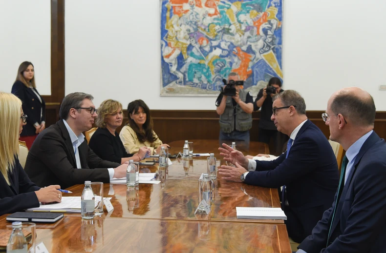 Aleksandar Vučić i Serž Bramerc 