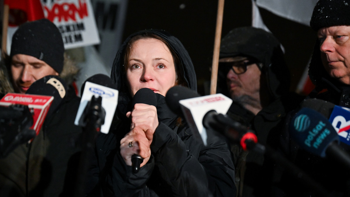 Żona Mariusza Kamińskiego brała udział w manifestacji, chociaż jest sędzią