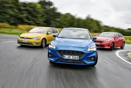 Sfokusowani na sukces - nowy Ford Focus, Kia Ceed i VW Golf w porównaniu