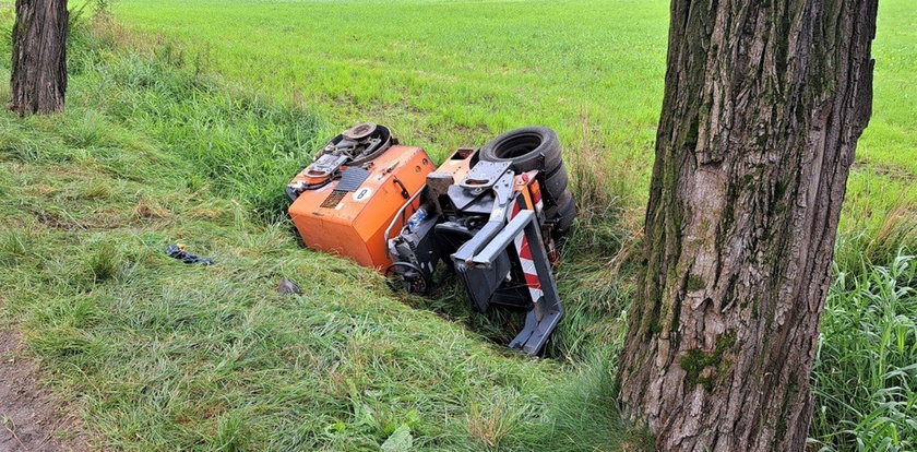 Straszna śmierć młodego mężczyzny. Zginął przygnieciony przez walec. Drugi raz nie przywrócono go do życia