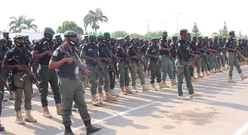 Nigerian police officers [NPF]