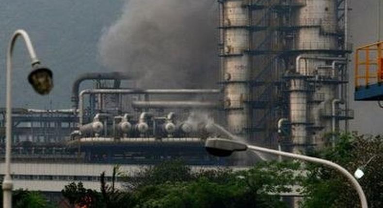 China refinery blast