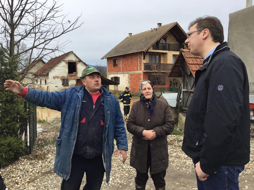 Sa meštanima okoline Čačka