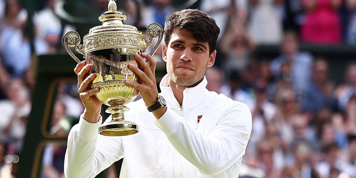 Carlos Alcaraz wygrał Wimbledon 2024.