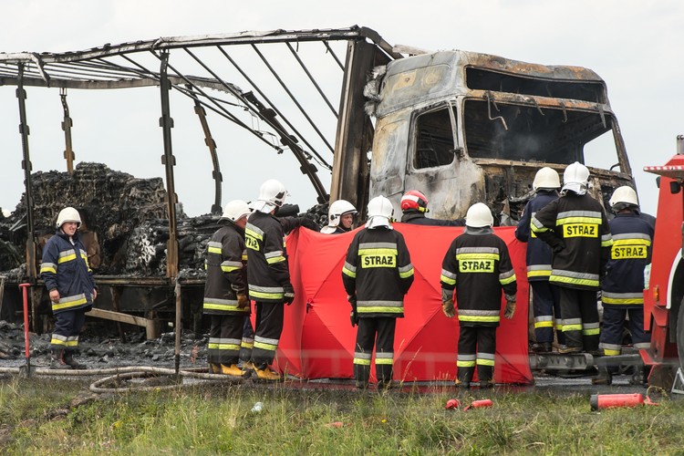 Karambol na autostradzie A4