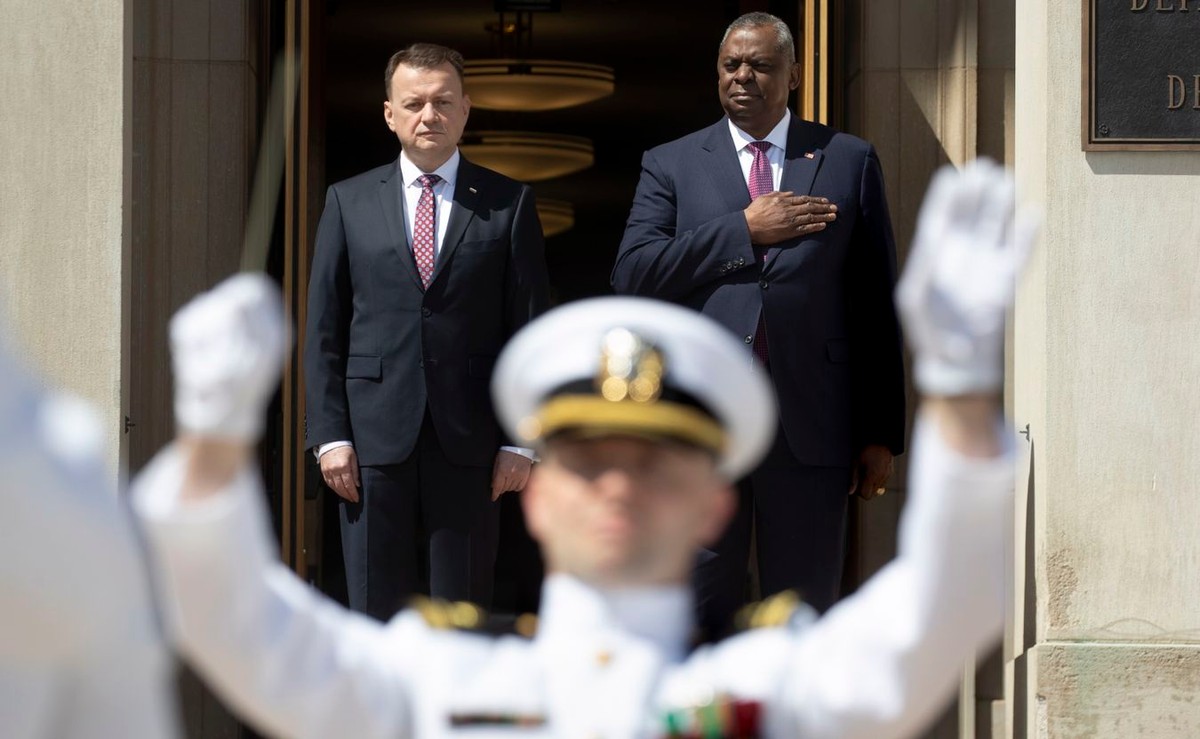 Lloyd Austin i Mariusz Błaszczak