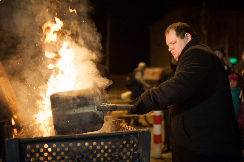 Brzeszcze. Protest mieszkańców przed kopalnią Brzeszcze