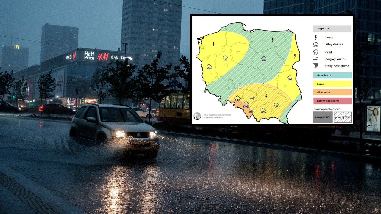 Burzowa pogoda nie da nam w czwartek wytchnienia. Oto najbardziej zagrożone regiony