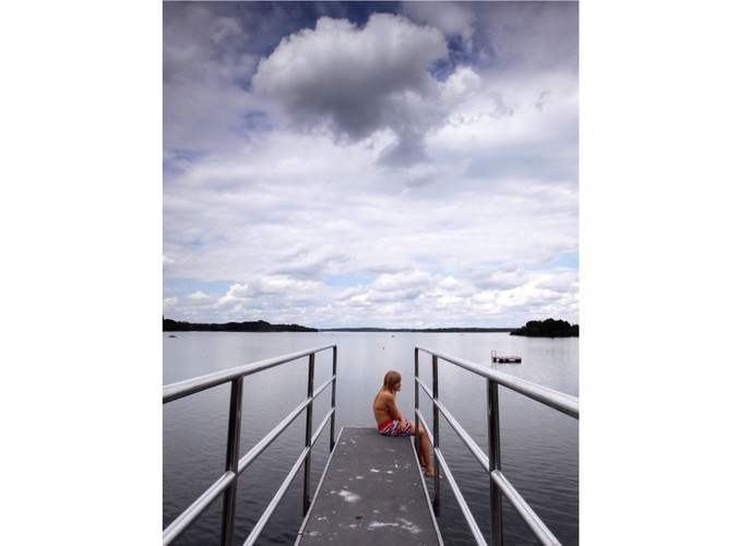 Niemcy, zimno i deszczowo nad jeziorem Schaalsee