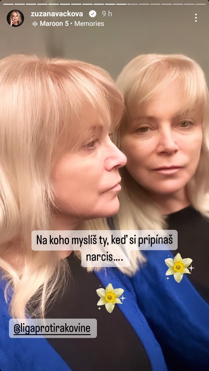 Zuzana Vačková si v Den narcisov uctila pamiatku Marcela Nemca († 52).