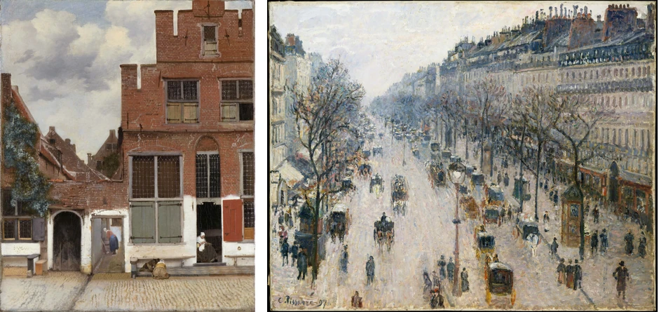 Uličica (1657) i Bulevar Monmartr (1897)