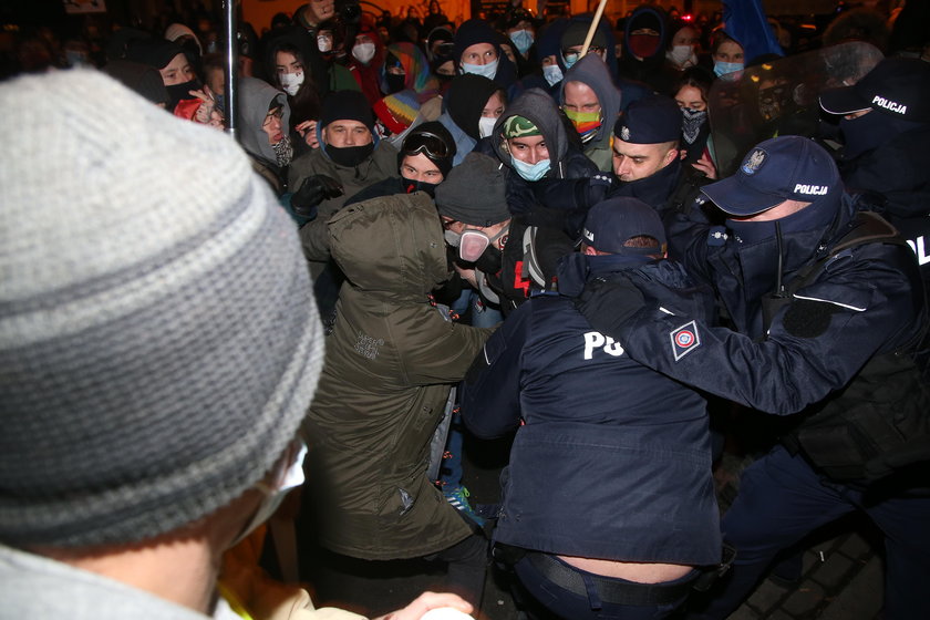 Protest Strajku Kobiet w Warszawie