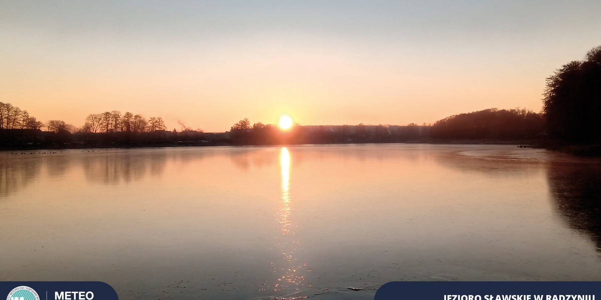 Jezioro Sławskie w Radzyniu. Fot. Mariusz Chwal METEO IMGW-PIB