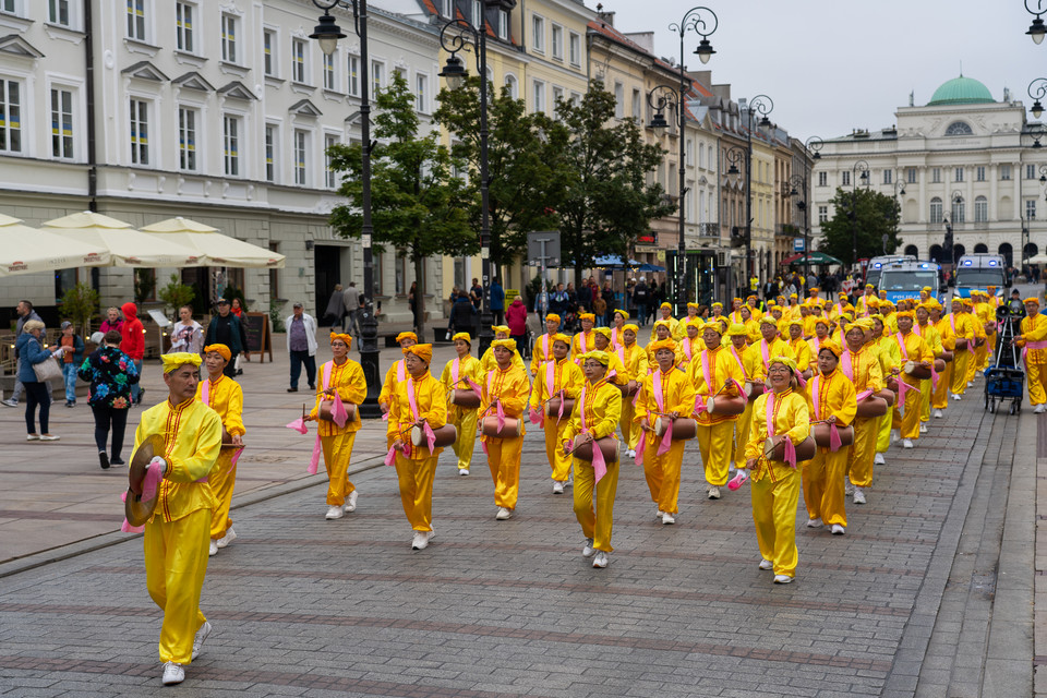 Marsz Falun Gong w Warszawie