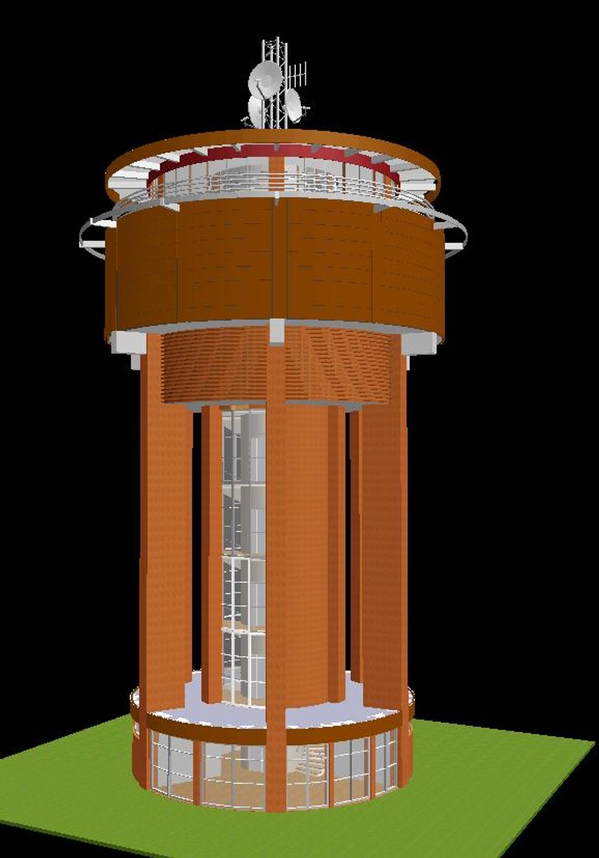 Wizualizacja wieży na Wyspie Sobieszewskiej