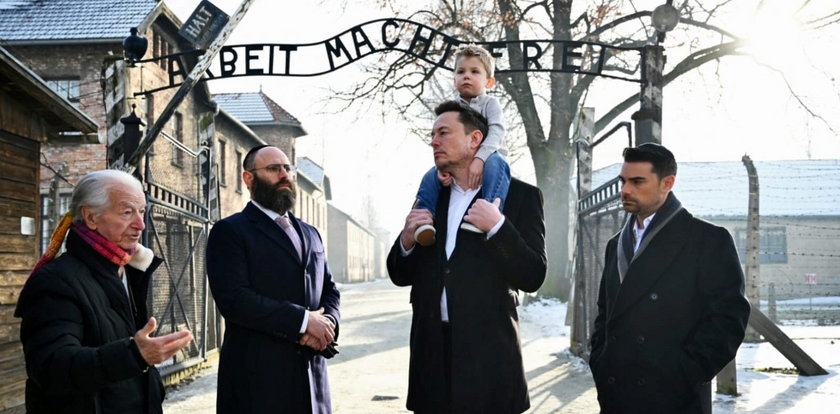 Elon Musk odwiedził Auschwitz z synem. Uwagę zwraca jedna rzecz