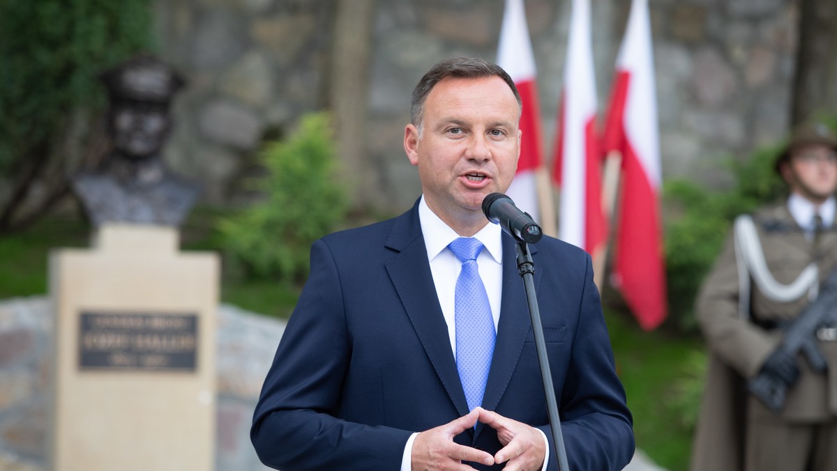 Kraków: Andrzej Duda pod kopcem Piłsudskiego