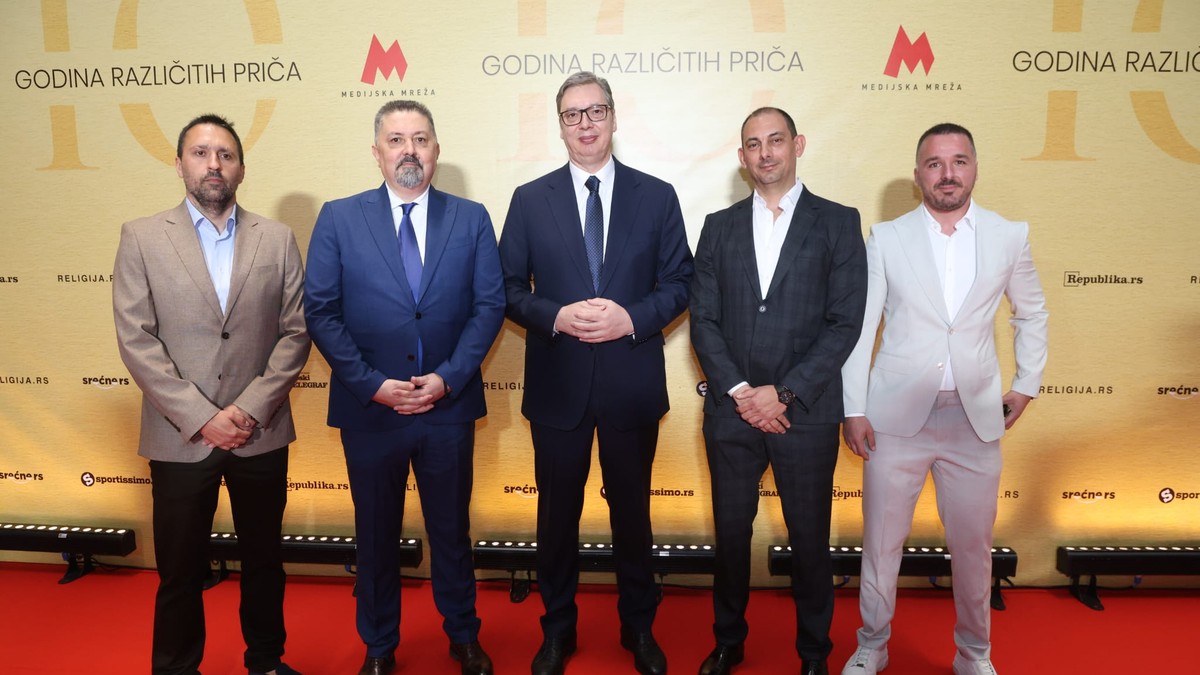 Čelni ljudi Medijske mreže sa predsednikom Srbije Aleksandrom Vučićem