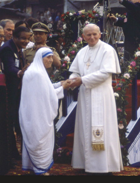 Matka Teresa z Janem Pawłem II