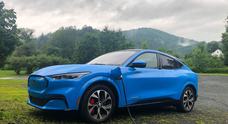 2021 Ford Mustang Mach-E.
