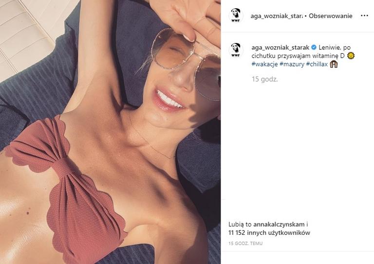 Agnieszka Woźniak-Starak na Instagramie w bikini. Fani zwrócili uwagę na  piersi - Plejada.pl
