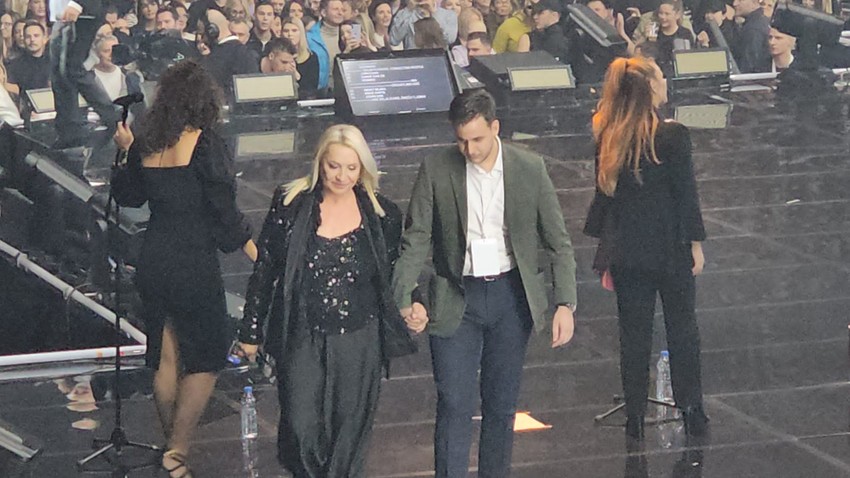 Vesna Zmijanac na Merlinovom koncertu