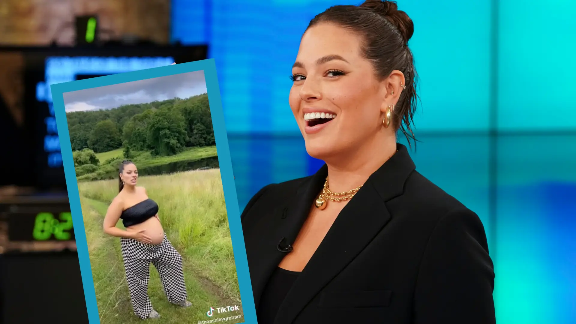 Ashley Graham jest w ciąży. Modelka opublikowała zabawny filmik