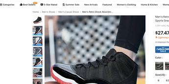 Fake Air Jordan Sneakers Are Still Sold on Temu After Shein Dispute –  Footwear News