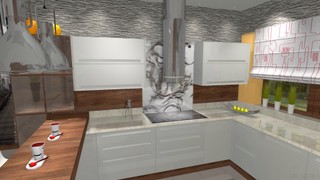 Nowoczesna i industrialna aranżacja kuchni